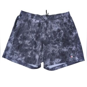 Champion Gray Tie-Dye Shorts Men's Size 2XL Running Workout Shorts